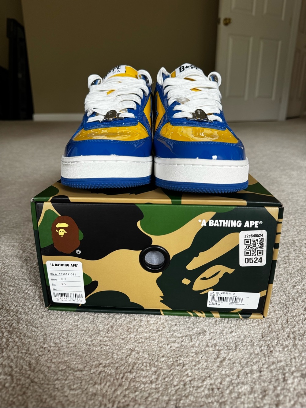 A Bathing Ape Bape Sta #5 M2 Mens Size 9.5